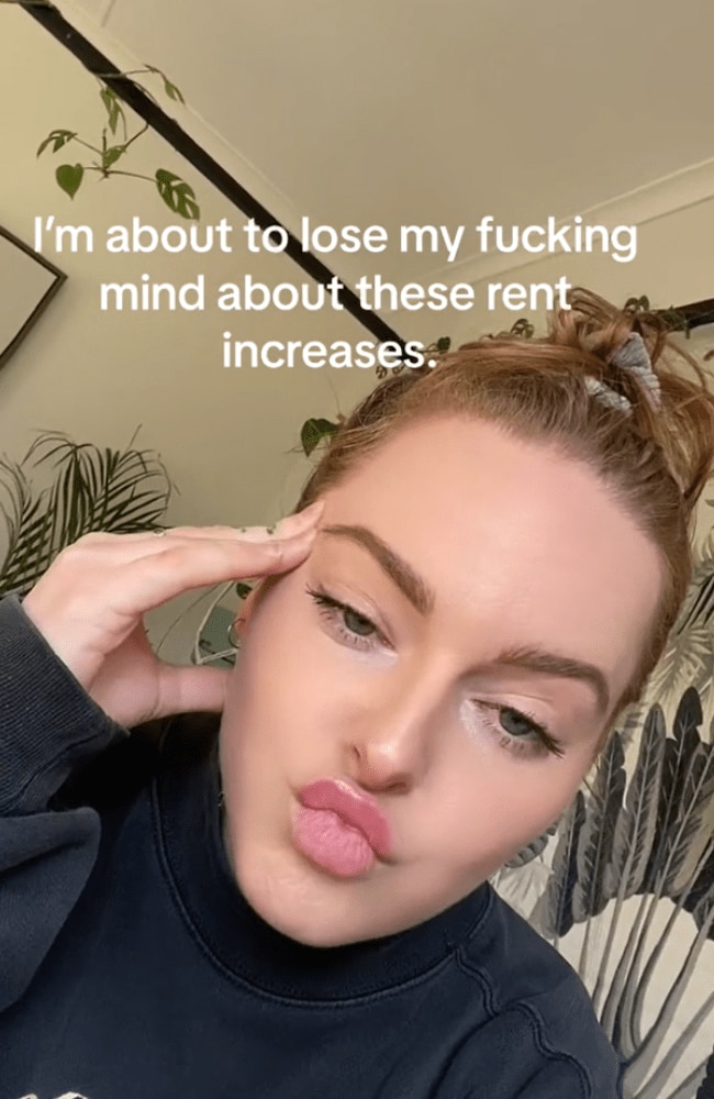 The Melbourne mum was furious that her rent had increased again. Picture: aninasaramoser/TikTok