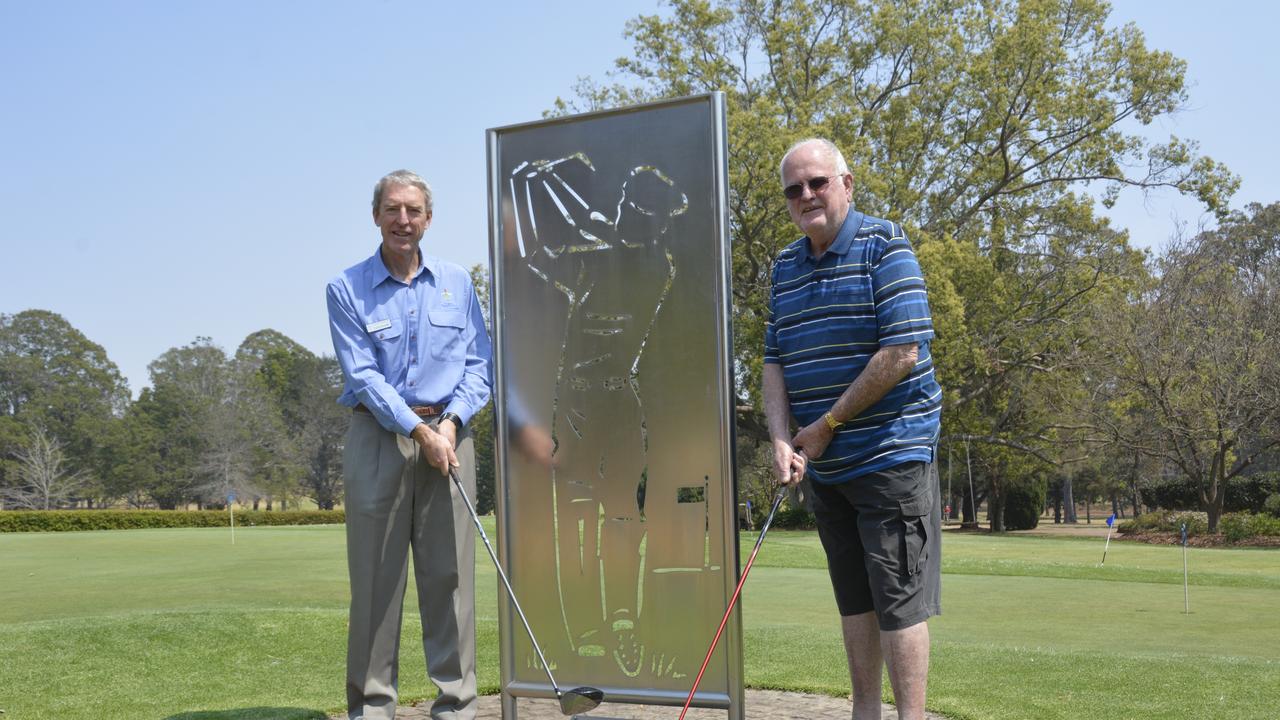 Legacy golf co-ordinator Jock Crocombe (left) and Legacy Toowoomba president Ian Mackenzie are helping prepare for next month's Legacy Toowoomba Charity Golf Day at Toowoomba Golf Club.