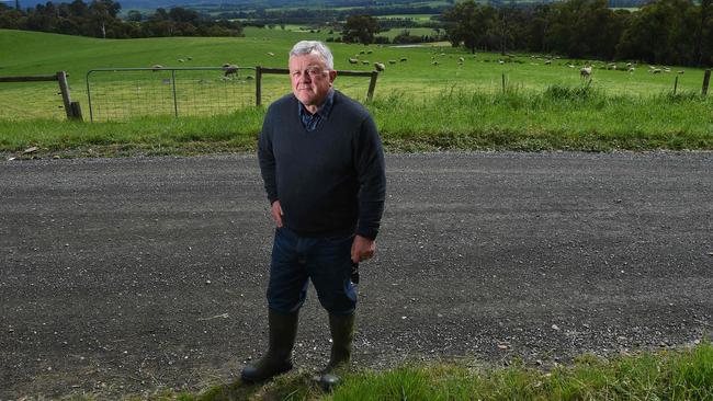 Gruyere man Greg Conway is unhappy $150 million of Federal Government funding to seal Yarra Ranges roads will be spent in urban areas — none will be spent on Gruyere roads. Picture: Josie Hayden