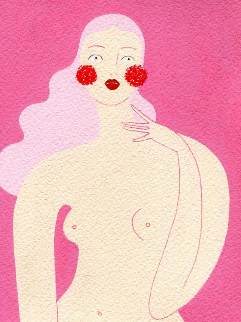 An illustration by Karoline Kent, titled Pero in Pink. Picture: Supplied