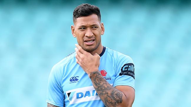 The Waratahs have stood down Israel Folau. Picture: AAP 