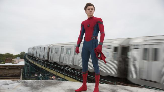 Tom Holland as a young Peter Parker in Spider-Man: Homecoming.