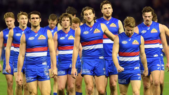 The Bulldogs have slumped to ninth. Photo: AAP Image/Julian Smith