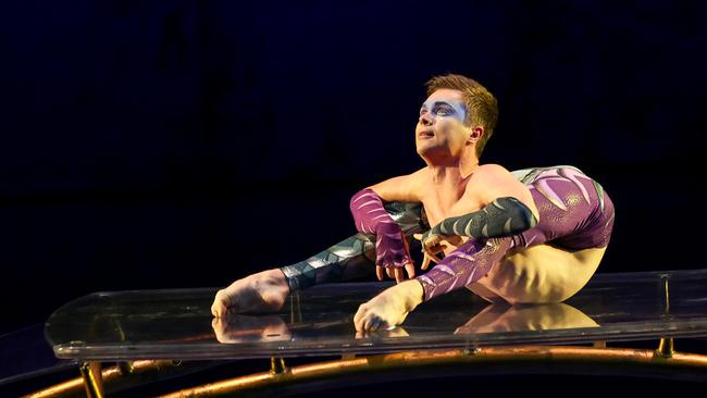 Contortionist Aleksei Goloborodko in new Cirque du Soleil show Luzia. Picture: Brendan Beckett