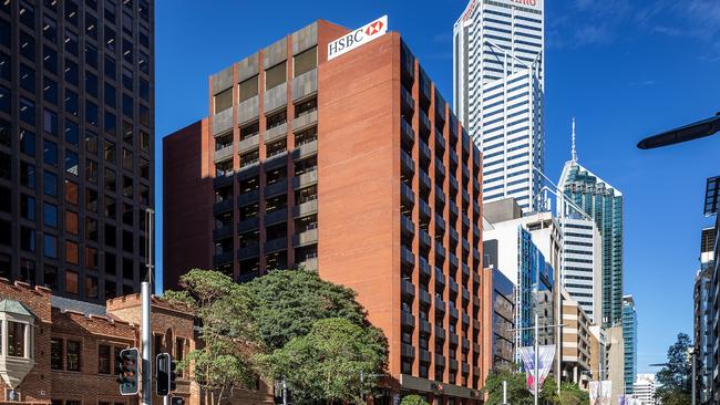 The 12-storey building on St Georges Terrace in Perth’s CBD spans more than 9200sq m.