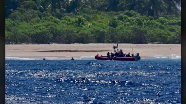 Desert Island Castaways Rescued After Making 'Help' Sign With Palm Leaves