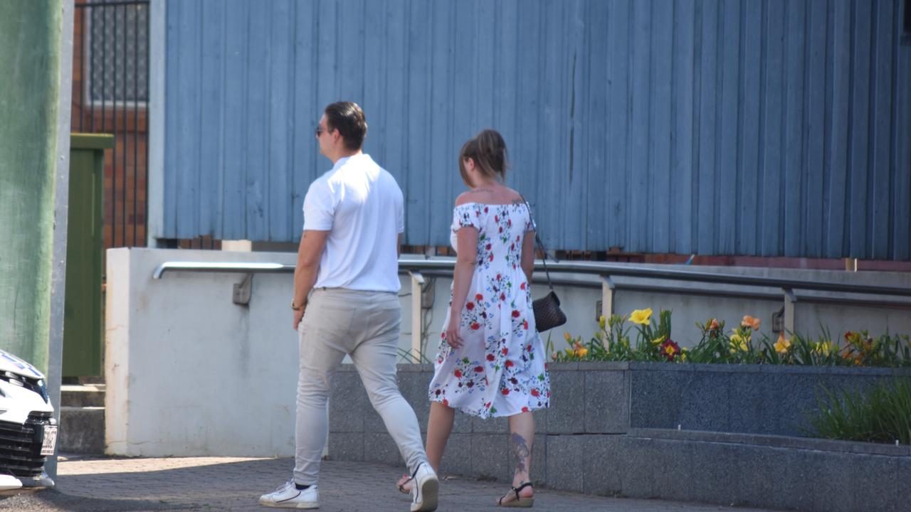 Trial: Danielle Jade Kelso leaving the Toowoomba courthouse after pleading not guilty to stabbing Brent Salis at a Toowoomba unit in 2020.