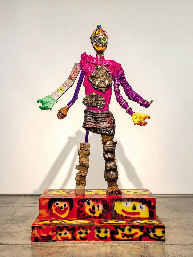 Self Portrait with Masks (2024) by Ramesh Mario Nithiyendran. Picture: Mark Pokorny