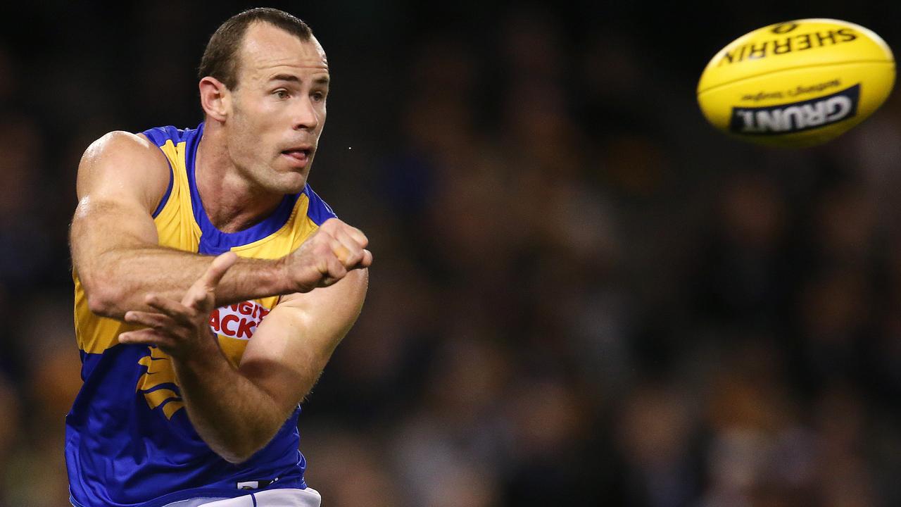 Questions remain over whether West Coast skipper Shannon Hurn will be fit. Picture: Michael Klein