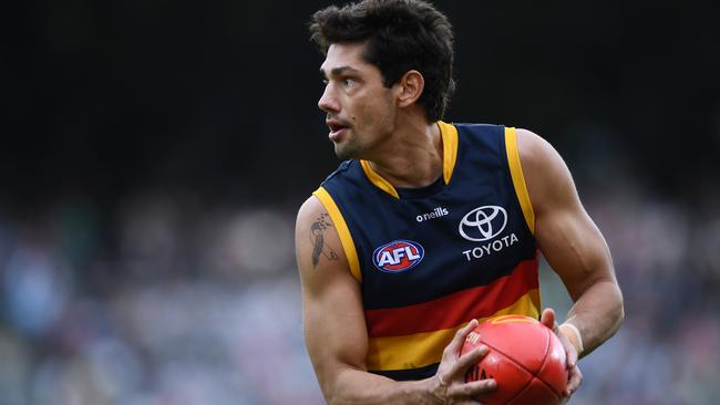 Shane McAdam will miss the next three games for the Crows. (Photo by Mark Brake/Getty Images)