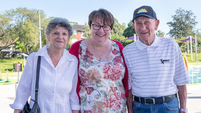 Marie and Trevor Simpson with councillor Lisa Lake (centre) fought to save the pool. Picture: Monique Harmer