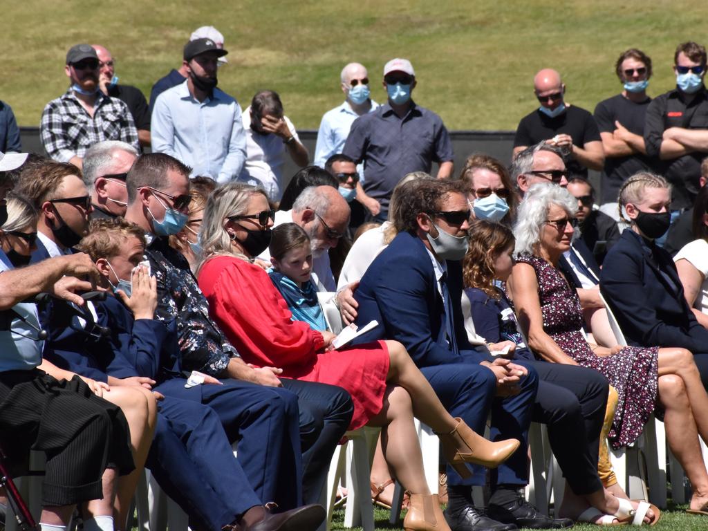 Nathan’s loving family including parents Shannon Dodson and Jason Weckert at his celebration. Picture: Matty Holdsworth