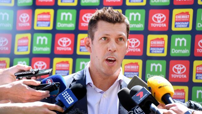 Adelaide Crows CEO Andrew Fagan prior to the 2017 AFL Grand Final. Picture: Mark Brake/Getty Images.