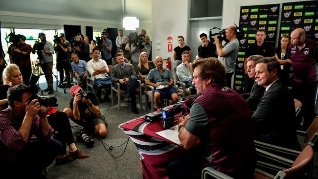 Hasler’s return to the Northern Beaches has been met with enormous attention. (AAP Image/Brendan Esposito)