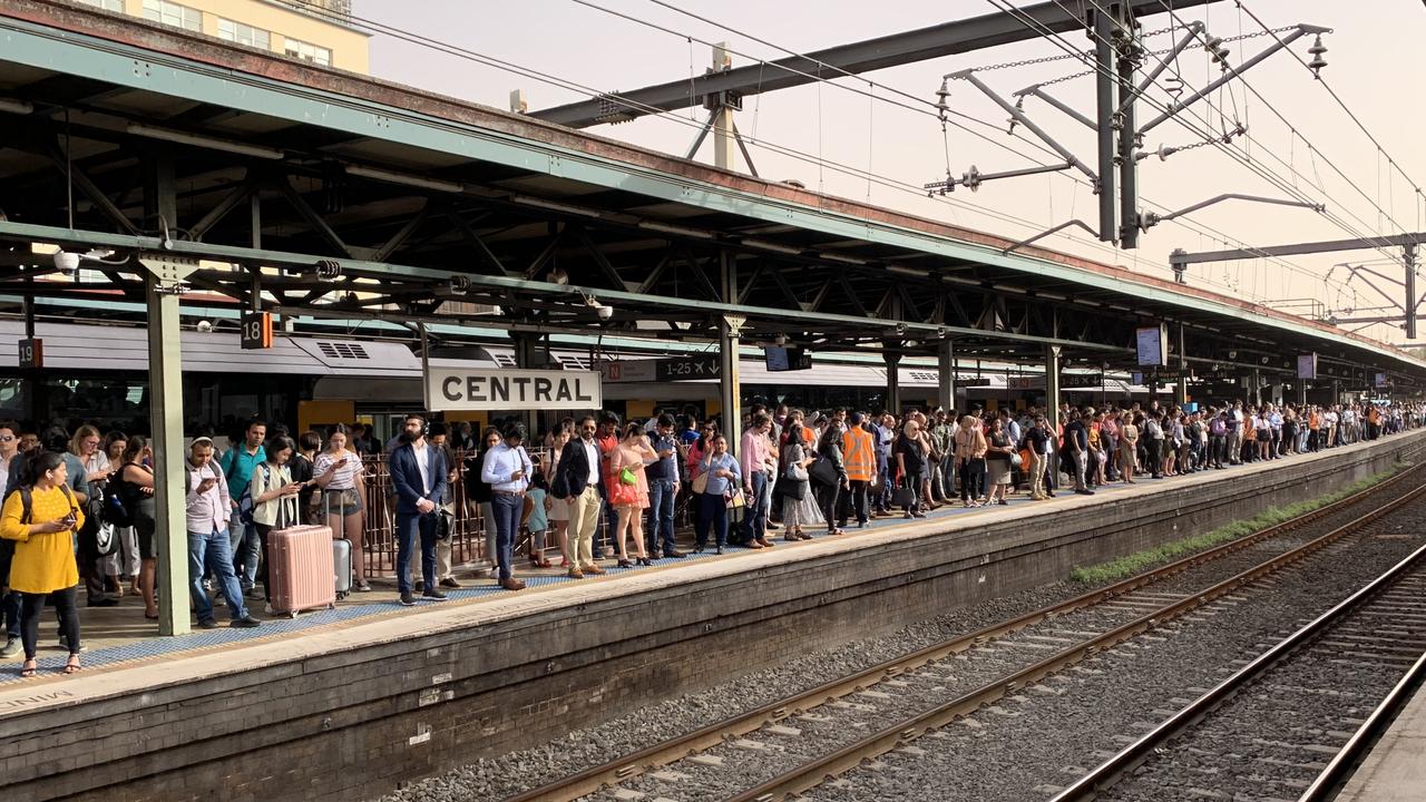 The plans could see the railway tracks around Central, and the station itself, built upon with skyscrapers above the platforms. Picture: Myles Lattacher