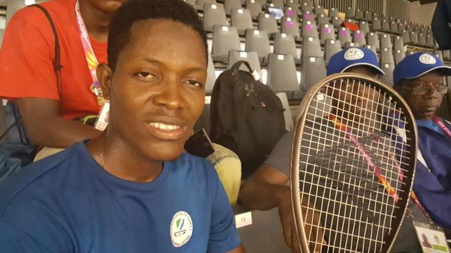 Missing Sierra Leone doubles squash player Ernest Jombla.