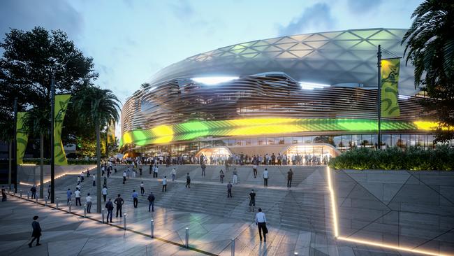 Artist’s impression of the new Sydney Football Stadium designed by Cox Architecture. Supplied