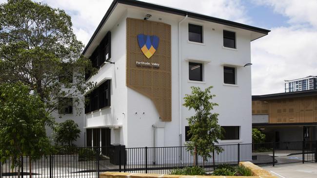 The first day at Fortitude Valley State Secondary College. (AAP Image/Attila Csaszar)