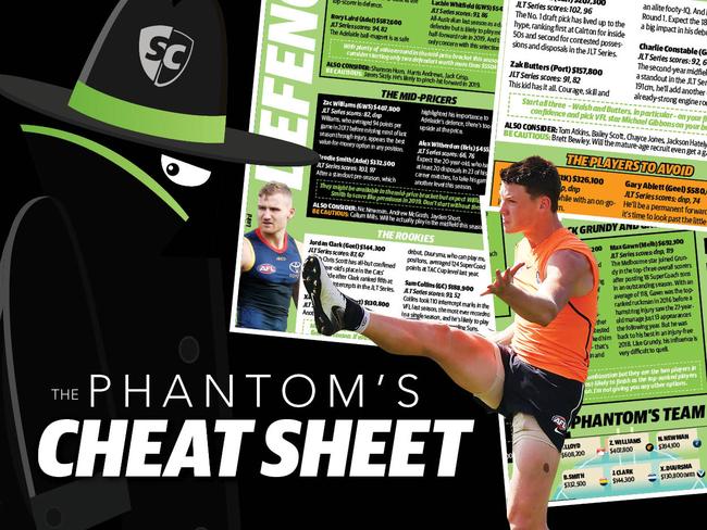 The Phantom's SuperCoach Cheat Sheet