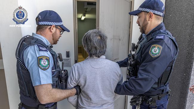 The man was arrested on Wednesday. Picture: NSW Police