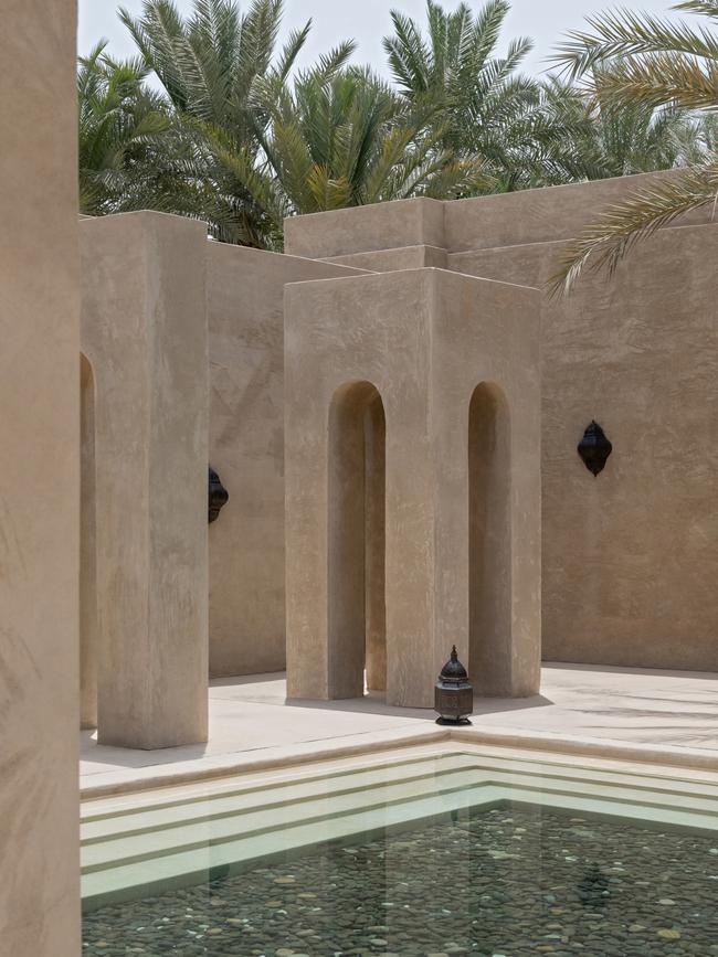 Courtyard pools and desert palms. All pictures: Natalee Cocks.