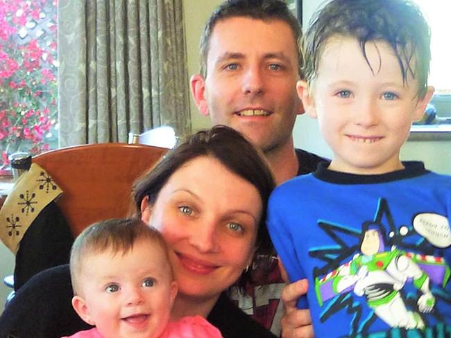 Mathew and Cindy Low with their daughter Isla and son Kieran.