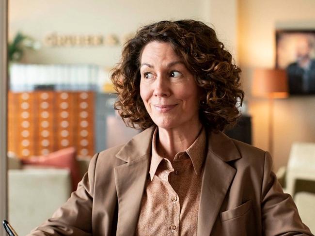 Kitty Flanagan, as solicitor Helen Tudor-Fisk, in TV series, Fisk. Picture: ABC/Supplied