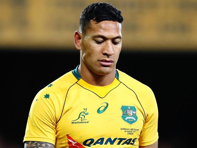 Folau’s Wallabies career is in danger.