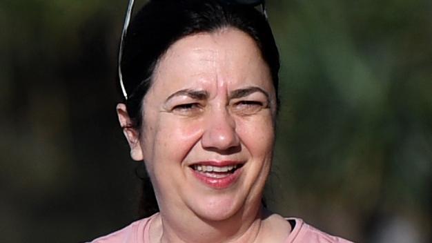 CALOUNDRA , AUSTRALIA - NewsWire Photos - OCTOBER 17, 2020.Queensland Premier Annastacia Palaszczuk walks along the esplanade with  while on the election campaign trail. Queenslanders go to the polls on October 31.  Picture: NCA NewsWire / Dan Peled