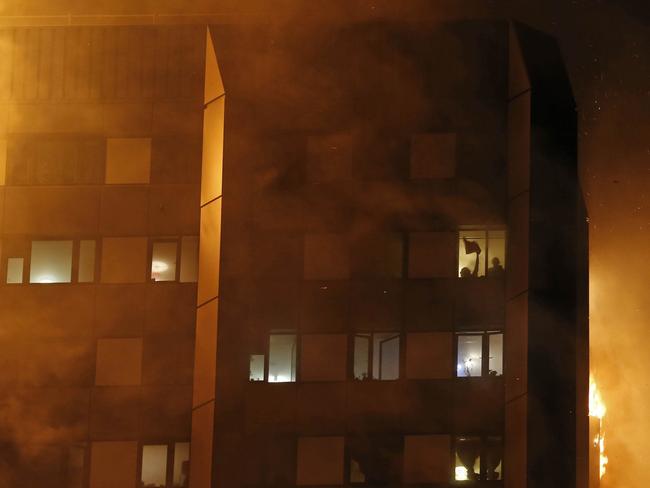 Residents were trapped ‘screaming for their lives’ as flames raged through the 24-storey tower block. Picture: eyevine