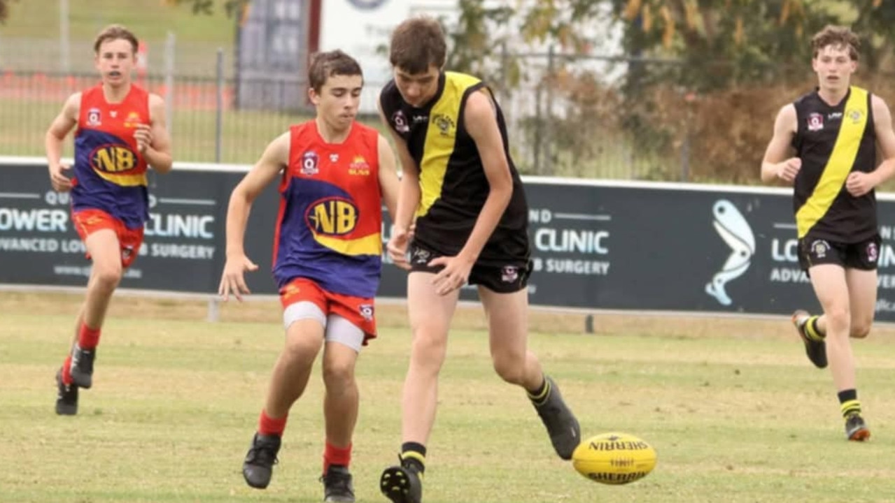 Northern beaches Suns rising star Max Nathan (left) in action. Picture: John Zohn.