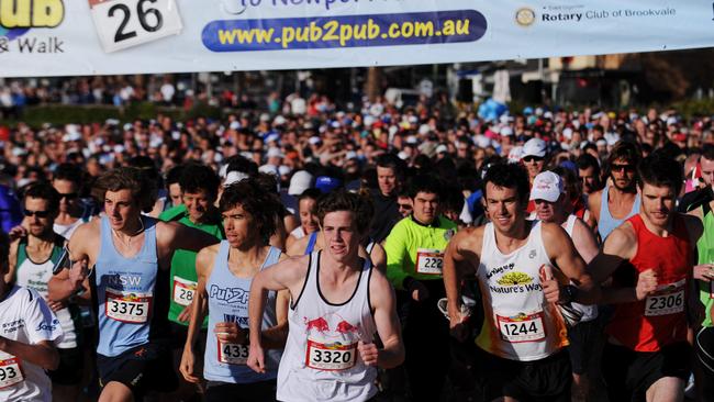 The first wave of runners starts in 2012. Picture: Braden Fastier