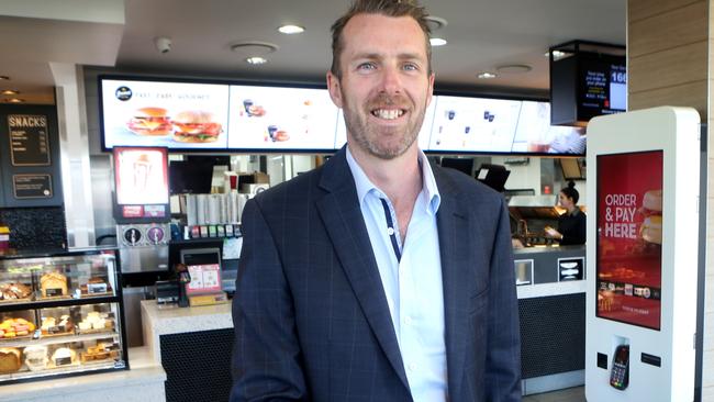 McDonald’s Queensland market director Peter Burchard said the company would spend $7 million upgrading its existing stores in Brisbane. Picture: Steve Pohlner