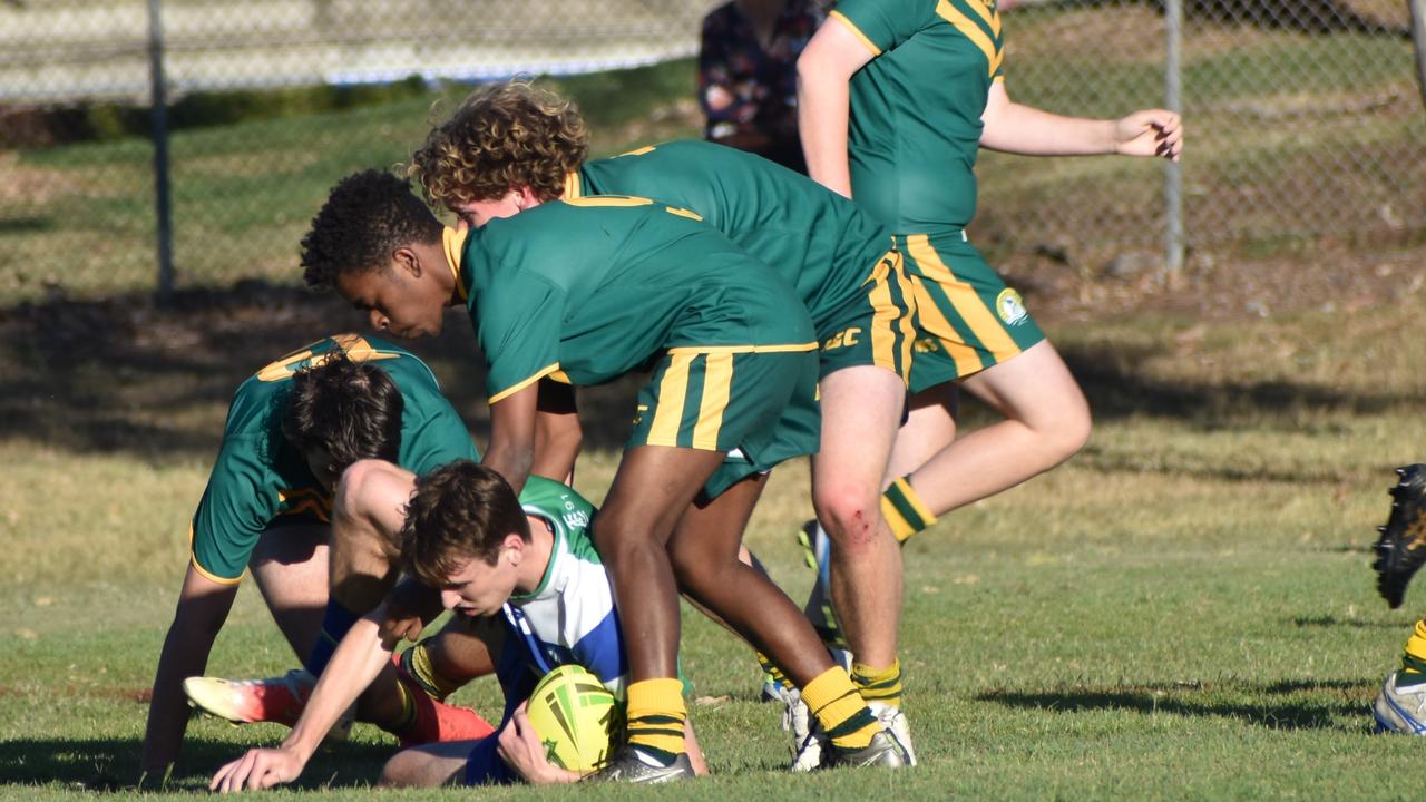 Rockhampton District Secondary Schools Rugby League Open D grand final, St Brendan's College 5 versus The Cathedral College 4, Rugby Park, Rockhampton, September 10, 2021.