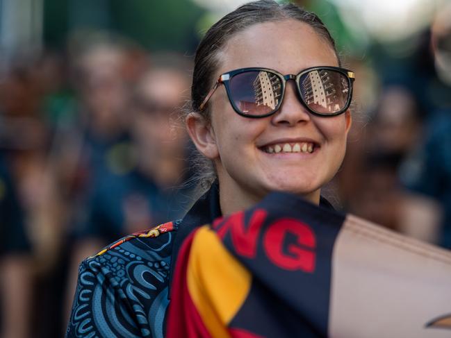 Ayesha Kay at the NAIDOC march, 2024. The theme this year is 'Keep the fire burning: Blak, loud and proud'. Picture: Pema Tamang Pakhrin