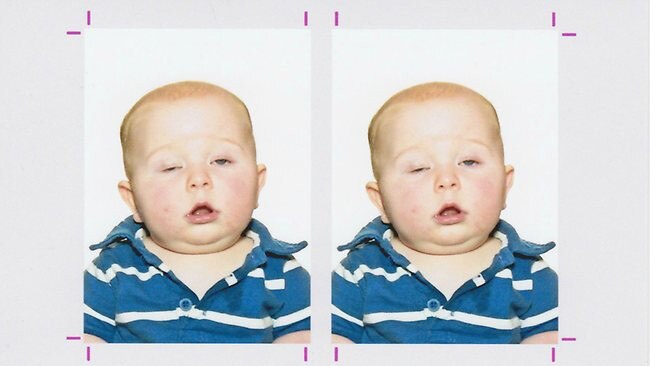 The baby passport photo that has gone crazy on Reddit.