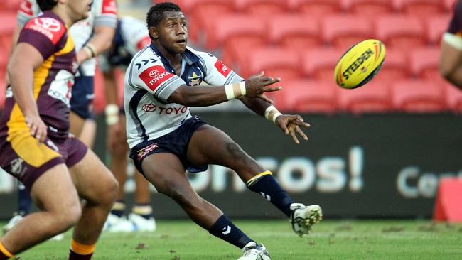 Segeyaro in action for the Cowboys U20’s at Suncorp Stadium in 2010.