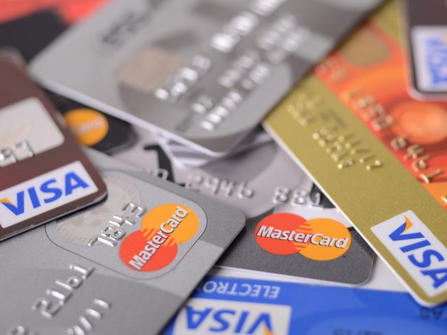 Visa and MasterCard credit cards generic