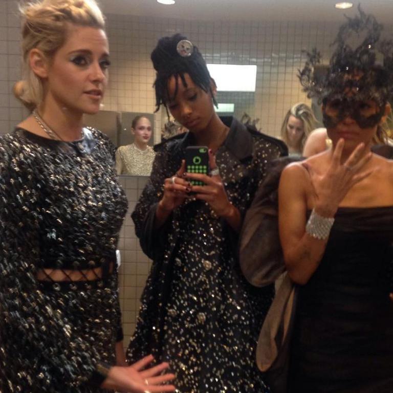 Met Gala 2016 on social media ... Kristen Stewart, Willow Smith and Zoe Kravitz. Picture: Instagram