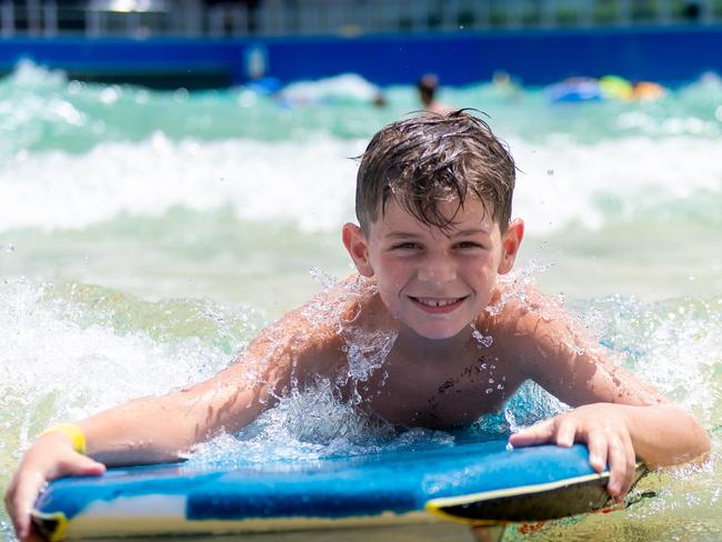 School holidays at the Darwin Waterfront. Picture: Che Chorley