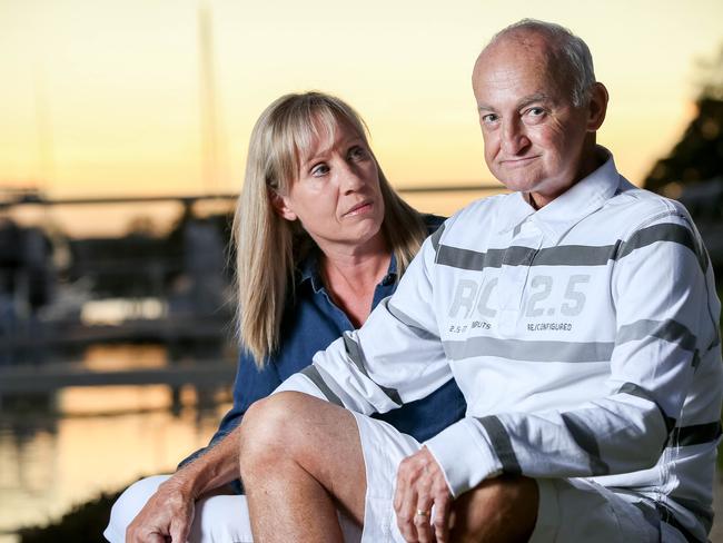 Cancer sufferer Ken Dugdale with his wife Natalie / Picture: Lindsay Moller