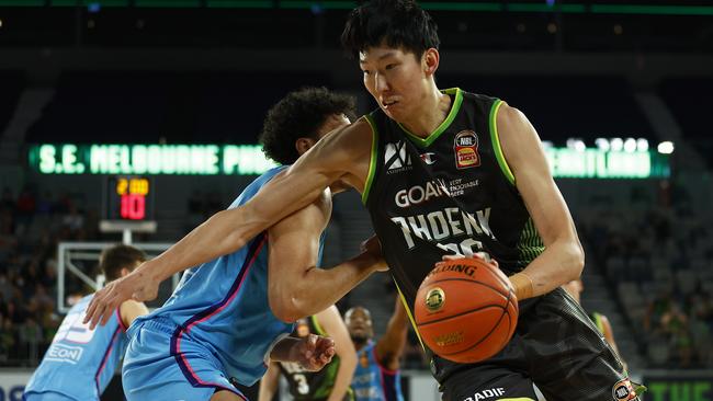 Zhou Qi has fitted in well at South East Melbourne Phoenix. Picture: Daniel Pockett/Getty Images