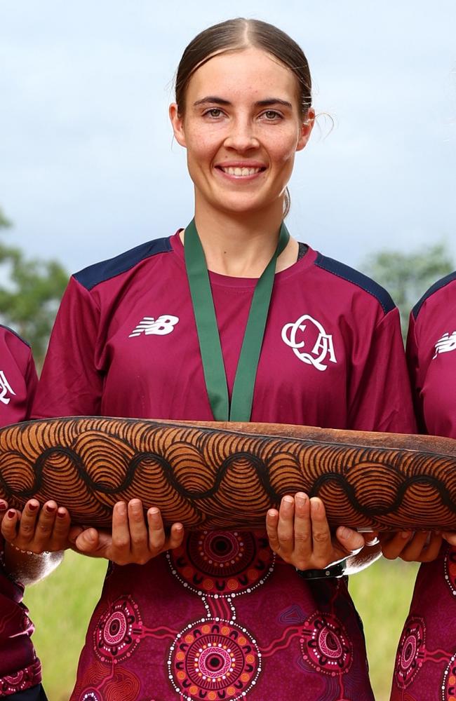 Clodagh Ryall at the 2023 National Indigenous Championships on March 01, 2023 in Alice Springs. (Photo by Chris Hyde - CA/Cricket Australia via Getty Images)