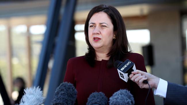 Premier Annastacia Palaszczuk officially opening the $1 billion Aveo Springfield retirement community. Picture: Tara Croser