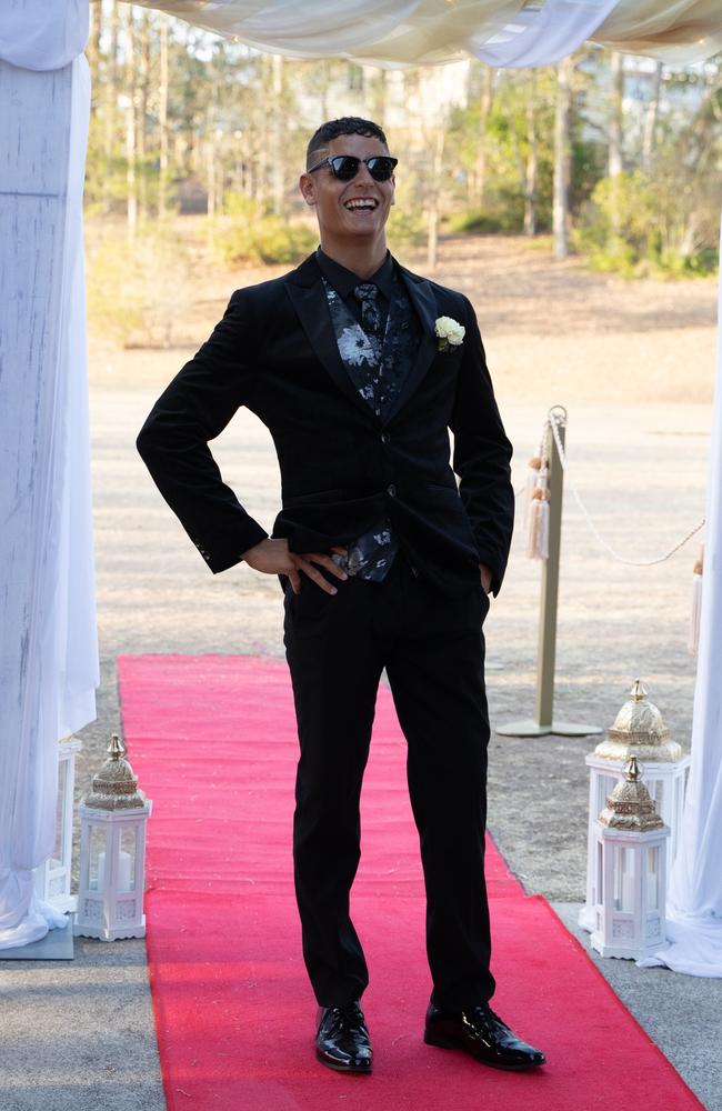 Cody Lieschke arrives at the Gympie State High School formal 2023. November 16, 2023. Picture: Christine Schindler