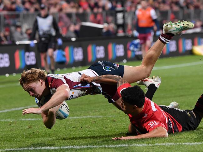 Tim Ryan bagged a double as the Reds ended a 25-year Christchurch drought. Picture: Getty Images