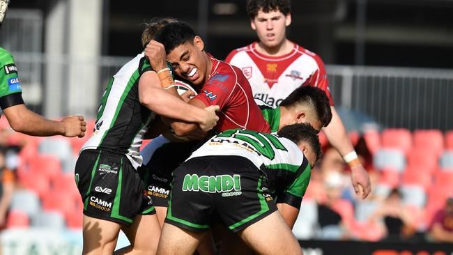 Brian Pouniu in the Cyril Connell grand final.. Photo: Vanessa Hafner/QRL