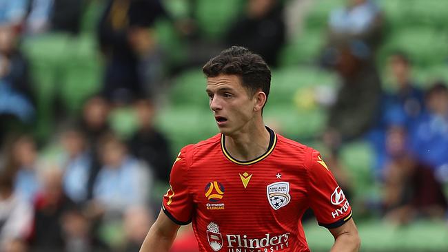 Adelaide United’s Louis D'Arrigo is set to miss the clash against Brisbane Roar because of U-20 Australian national team duty. (Photo by Robert Cianflone/Getty Images)