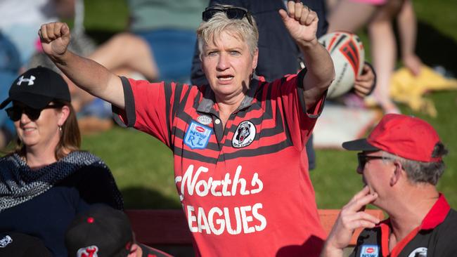 North Sydney Bears fans cheer on their team during a match last year.