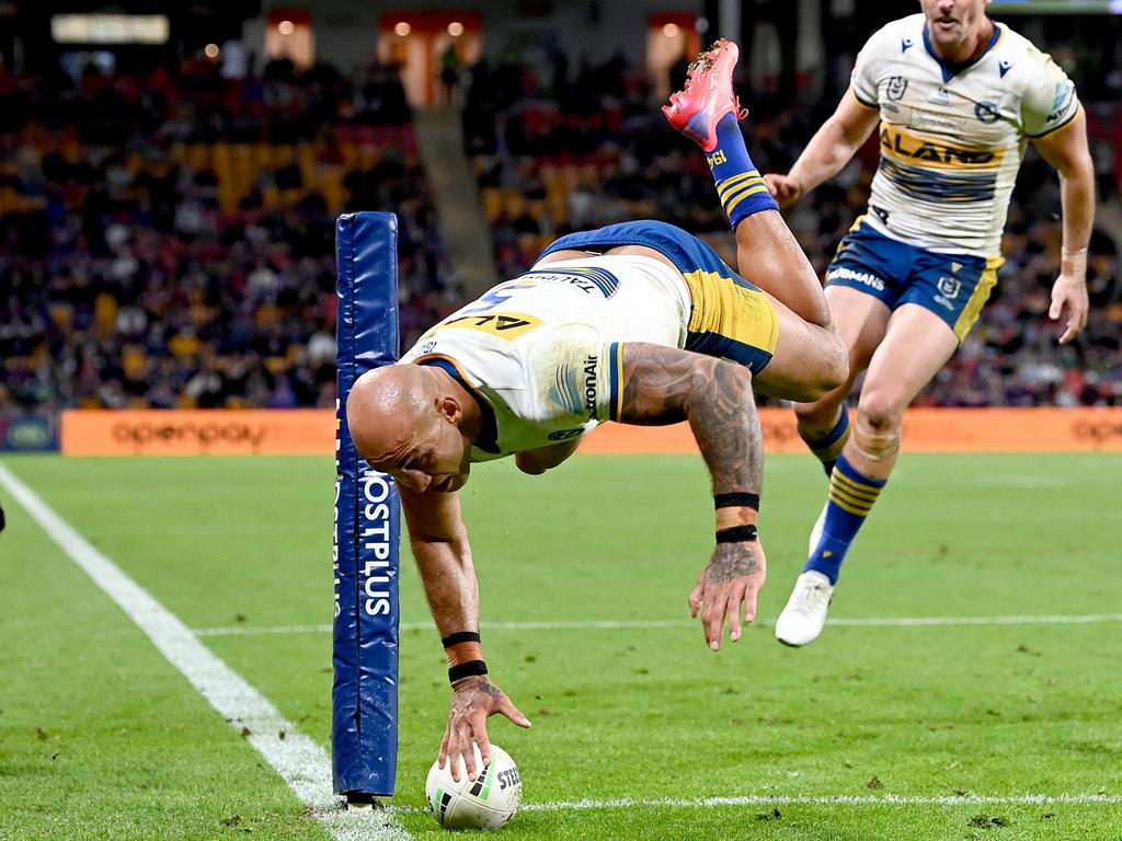 Ferguson scored two tries in his first game in a month. (Photo by Bradley Kanaris/Getty Images)